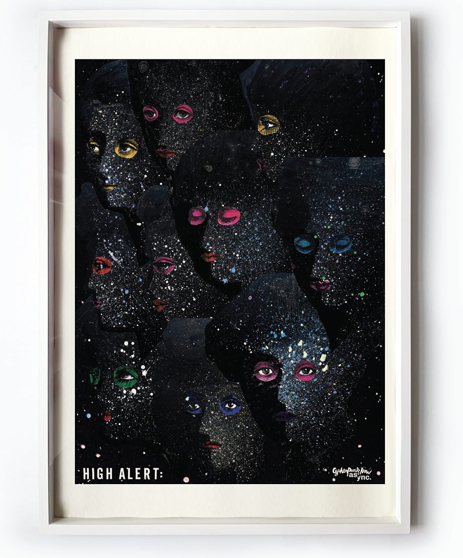 HIGH ALERT screen print preview